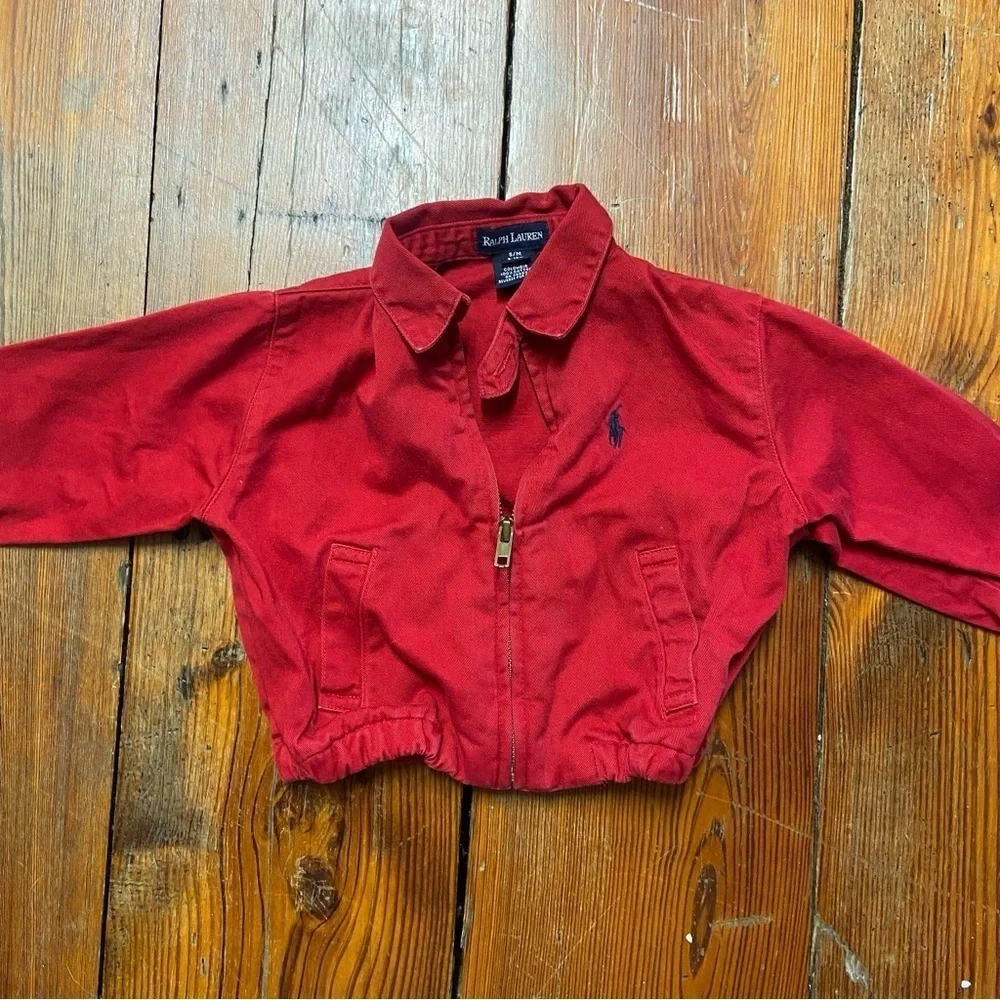 Ralph Lauren Crimson Red Kids' Jacket Size 3-12 months S/M Preppy Casual Light